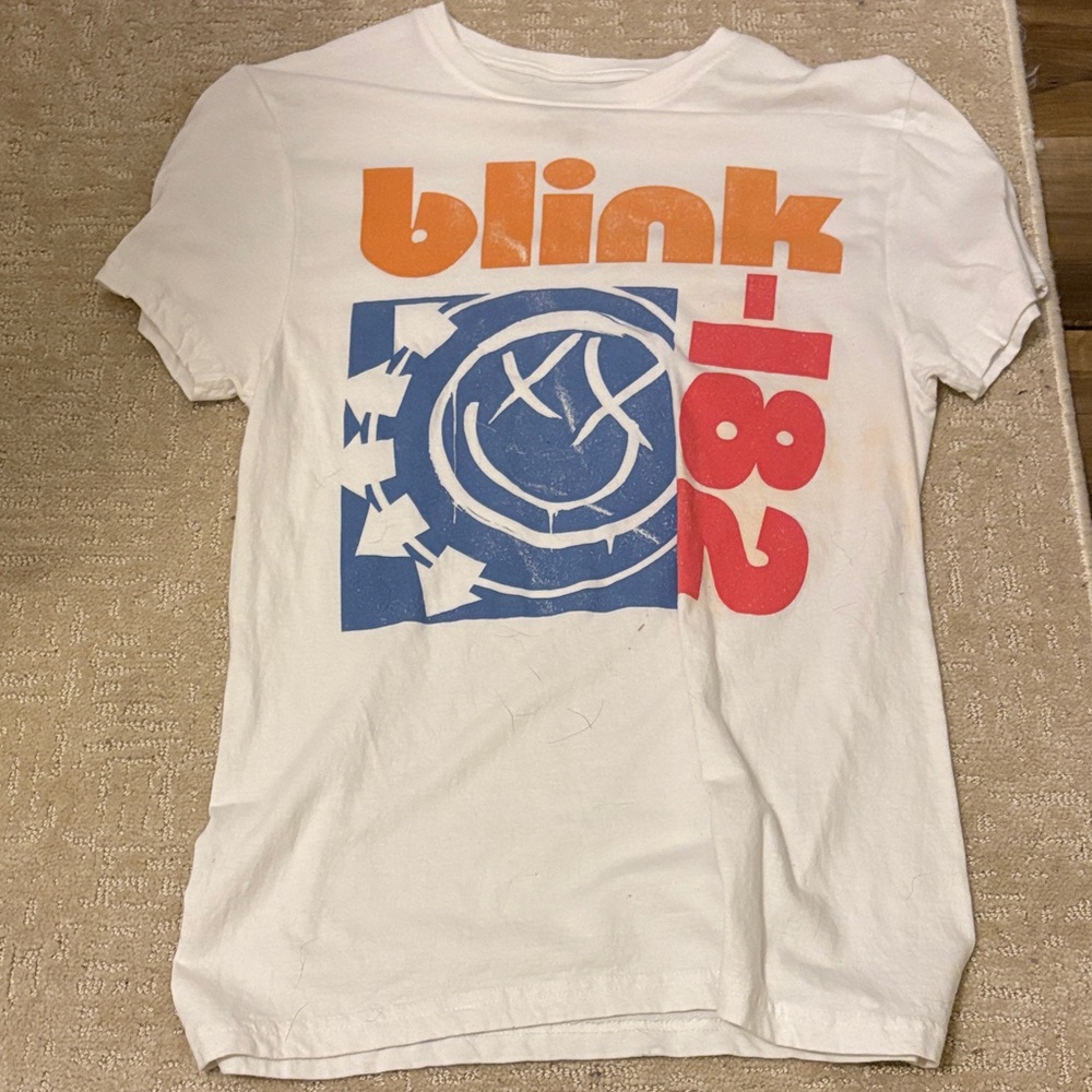 Blink-182 Kids Graphic Tee - White and Orange
